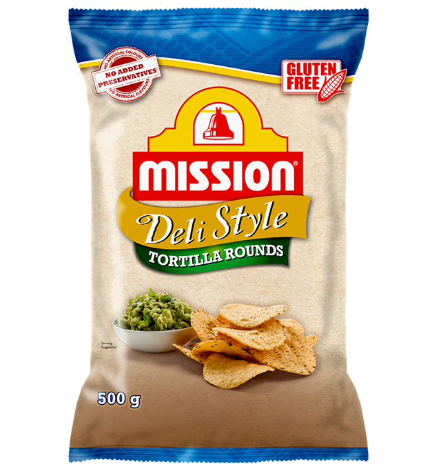 MISSION ROUND CORN CHIPS 500G
