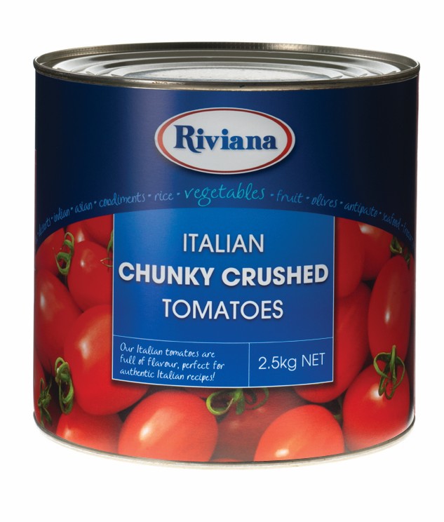 RIVIANA ITALIAN CHUNKY CRUSHED TOMATOES 2.5KG