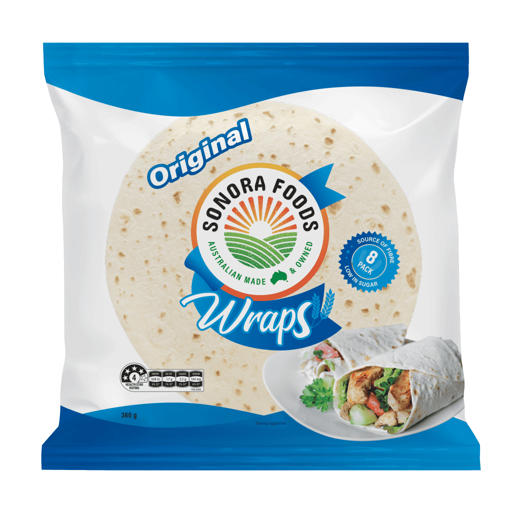 SONORA TORTILLA WRAPS ORIGINAL 8PK 360G