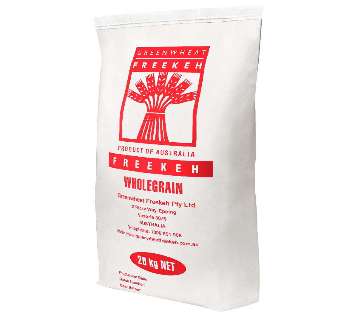 GREENWHEAT WHOLEGRAIN FREEKEH 20KG