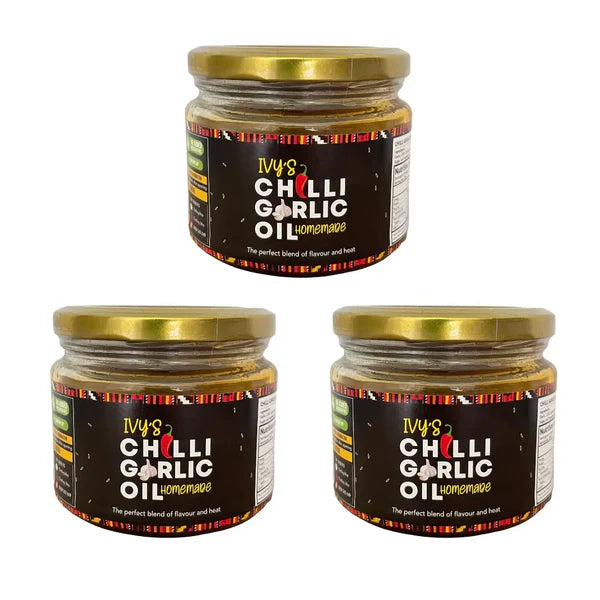 Ivy’s Homemade Garlic Chilli Oil | Original 3x300ml V GF NF