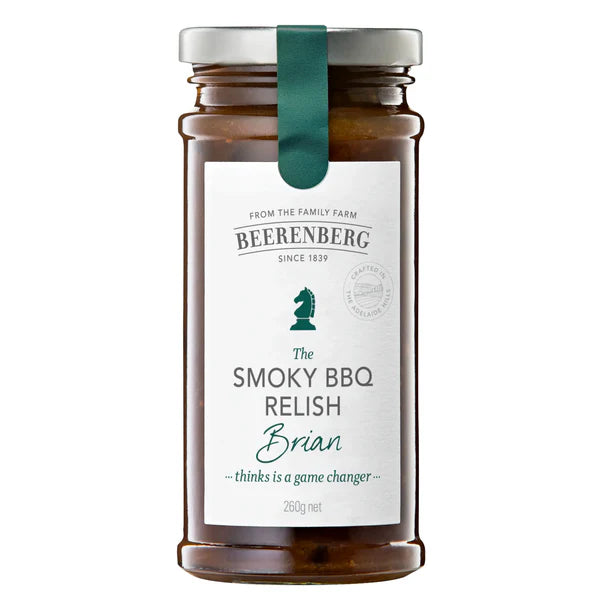 Beerenberg Smoky BBQ Relish 280g – Rich and Smoky Gourmet Condiment