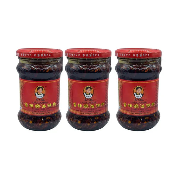 Lao Gan Ma Spicy Chilli Crisp 210g x 3 Pack
