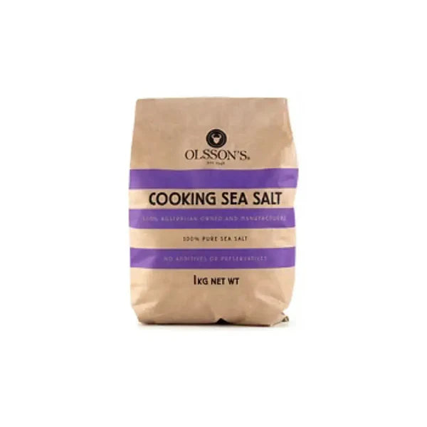 Olsson's Cooking Sea Salt 1kg – Pure Australian Sea Salt