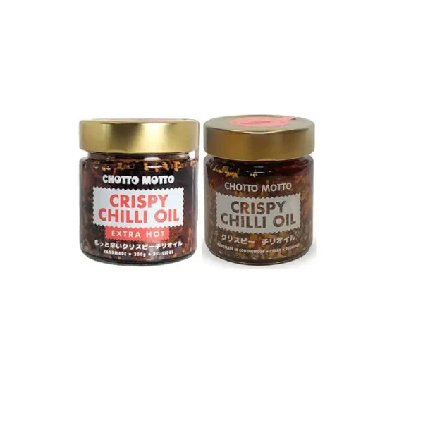 Chotto Motto Crispy Chilli Oil Pack – 2 or 4 Jars x200g
