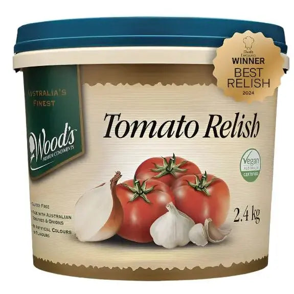 Wood's Tomato Relish 2.4kg – Gluten Free, Big on Flavour