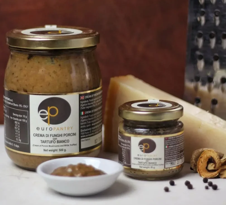 EuroPantry | Cream of Porcini Mushrooms and White Truffles 80g 500g