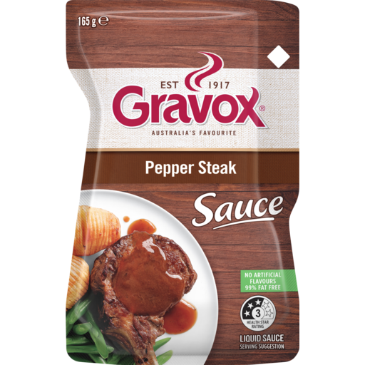 GRAVOX PEPPER STEAK GRAVY 165G