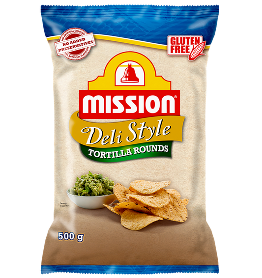 MISSION ROUND CORN CHIPS 500G