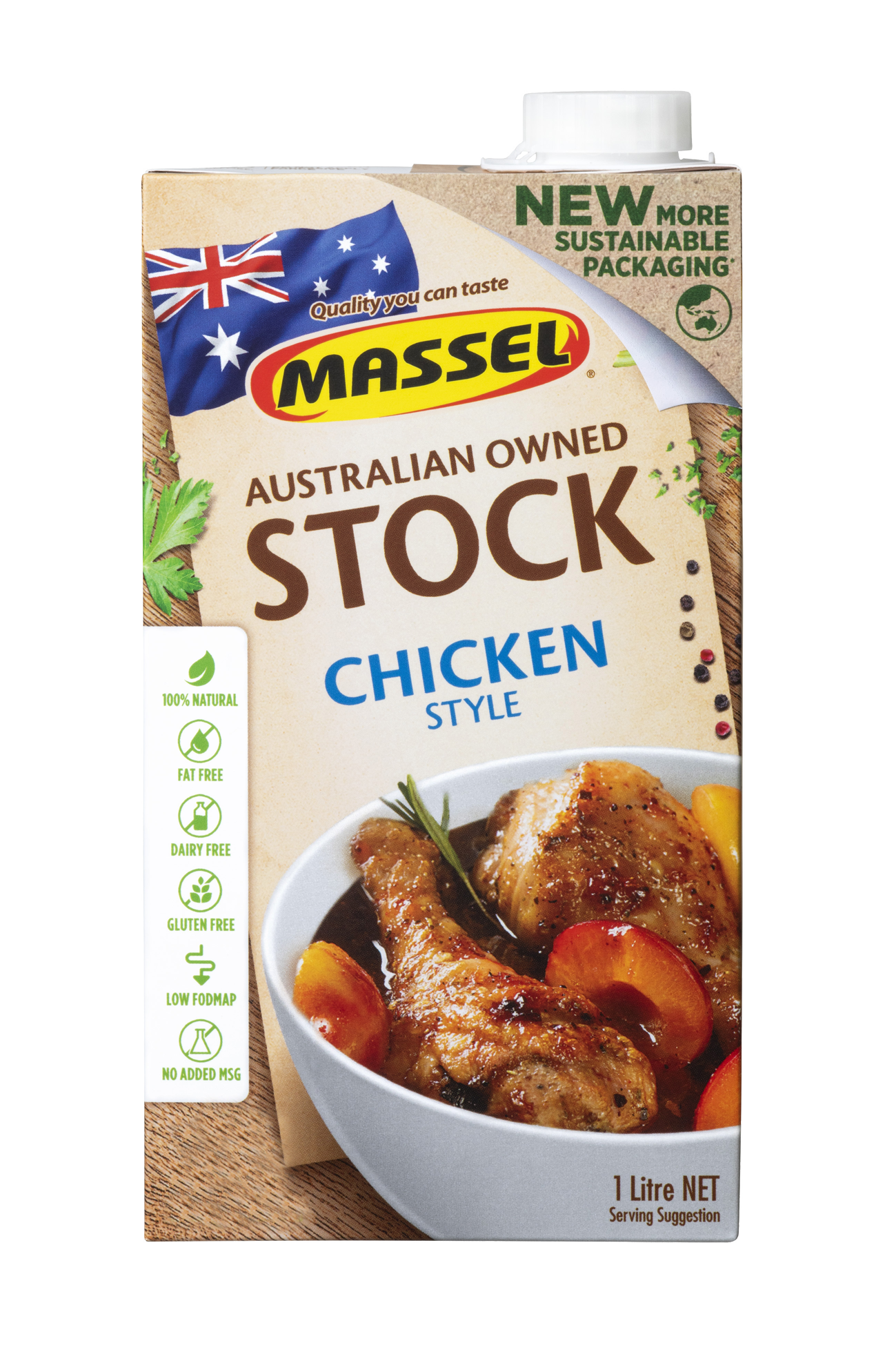 MASSEL ORGANIC CHICKEN LIQUID STOCK 1L