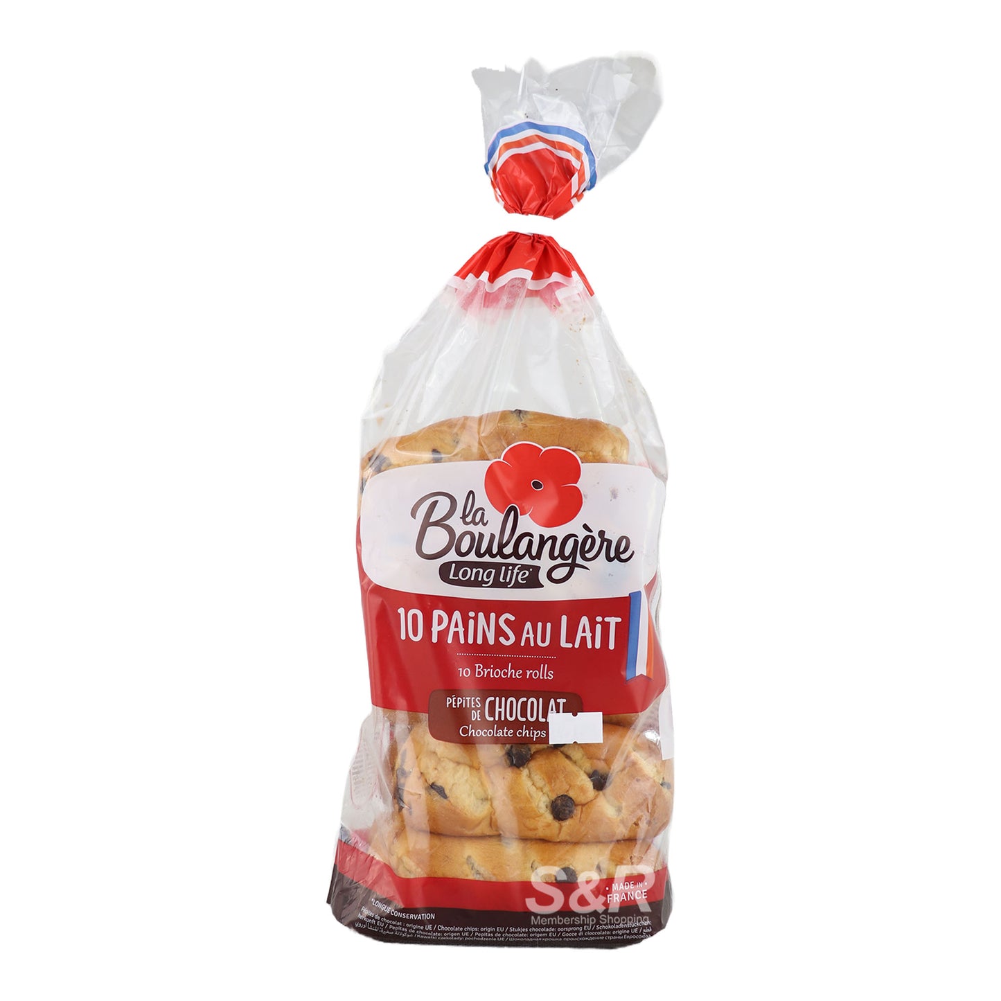 LA BOULANGERE CHOC CHIP BRIOCHE ROLLS 10PK 350G