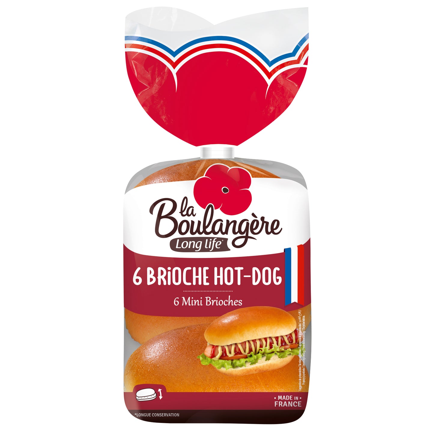 LA BOULANGERE BRIOCHE HOTDOG ROLLS 6PK 270G