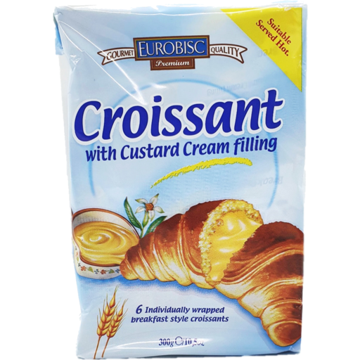 EUROBISC CROISSANT CREMA WITH CUSTARD 300G