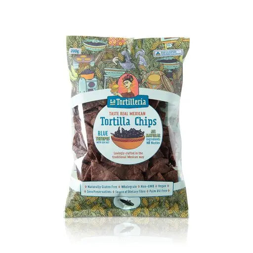 La Tortilleria Blue Totopos (Tortilla Chips) 200g V GF