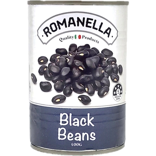 ROMANELLA BLACK BEANS 400G