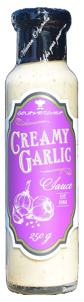 GOURMET CHEF CREAMY GARLIC SAUCE 250ML