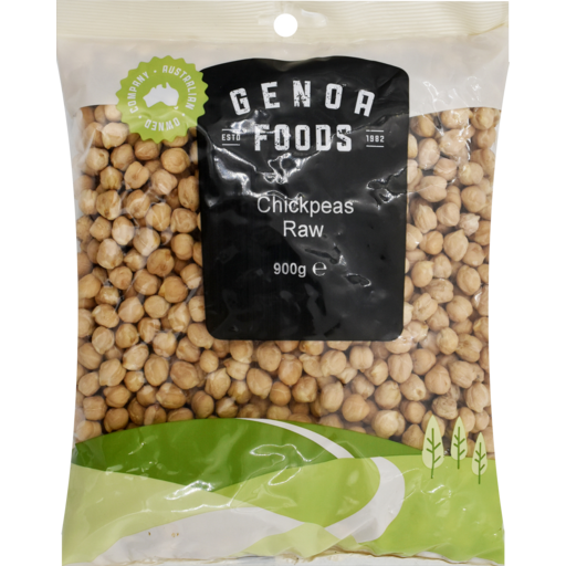 GENOA RAW CHICKPEAS 900G