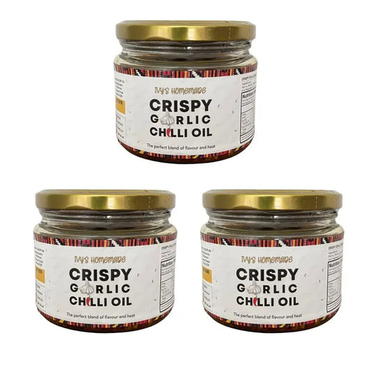 Crispy Garlic Chilli Oil Ivy’s Homemade 3 x 300ml V GF NF