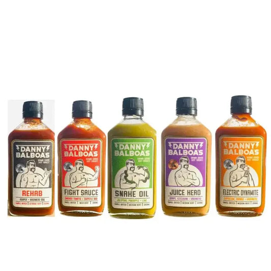 Danny Balboa Sauce Five Pack – The Ultimate Hot Sauce Collection