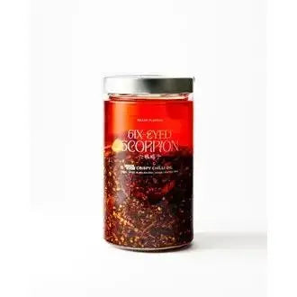 Six Eyed Scorpion Crispy Chilli Oil - Extra Spicy | V GF | XL 720ml