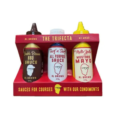 Al Brown | The Trifecta Sauce Caddy | A Flavourful Trio x 270g GF