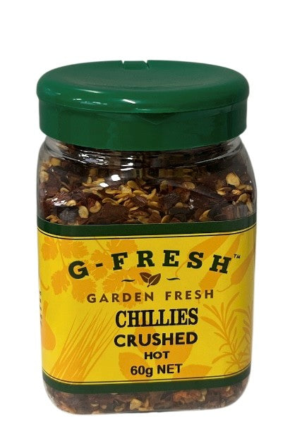 G FRESH CHILLIES CRUSHED HOT 60G