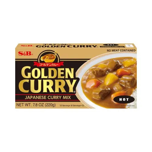 S&B Golden Curry Hot 220g Twin Pack – Bold Japanese Heat in Every Bite