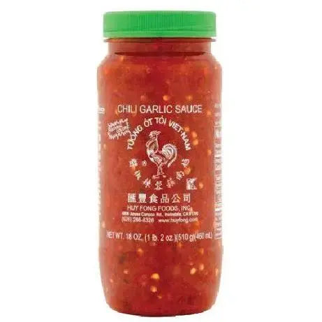 Huy Fong Chilli Garlic Sauce – 510g – The Ultimate Fusion of Heat and Bold Garlic Flavor