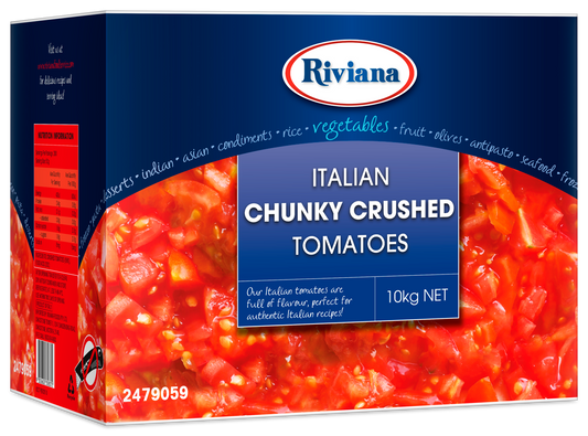 RIVIANA ITALIAN CHUNKY CRUSHED TOMATOES 10KG