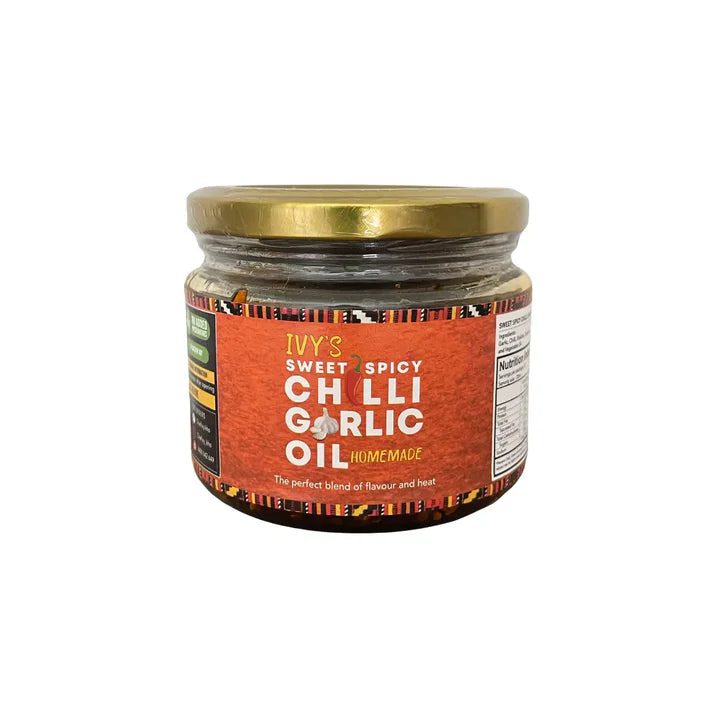 Ivy’s Homemade Sweet and Spicy Chilli Garlic Oil 300ml V GF NF