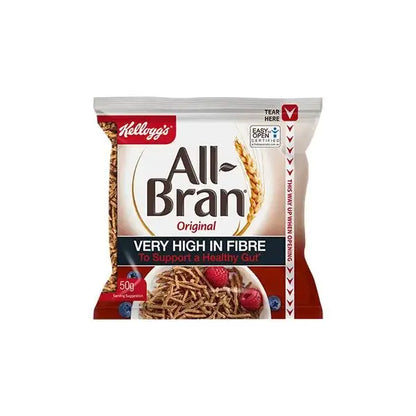 Kelloggs All-Bran Sachet 50g | Portion | High-Fibre for Digestive Wellness