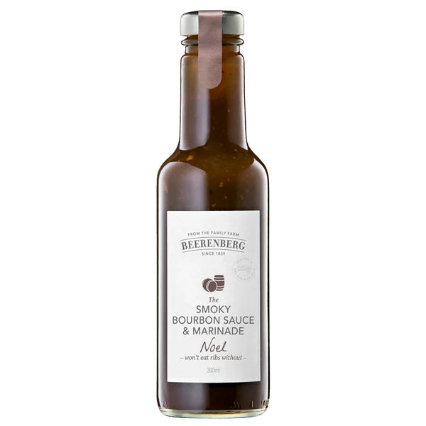 Beerenberg Smoky Bourbon Sauce and Marinade 300ml – BBQ Flavour with a Bold Bourbon Twist