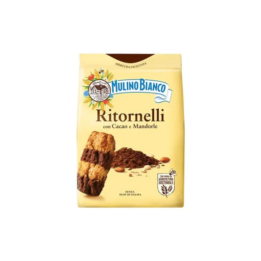 Mulino Bianco Ritornelli – Italian Cocoa and Almond Shortbread Biscuits
