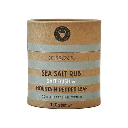 Olsson's Saltbush and Mountain Pepper Leaf Salt Rub – 120g