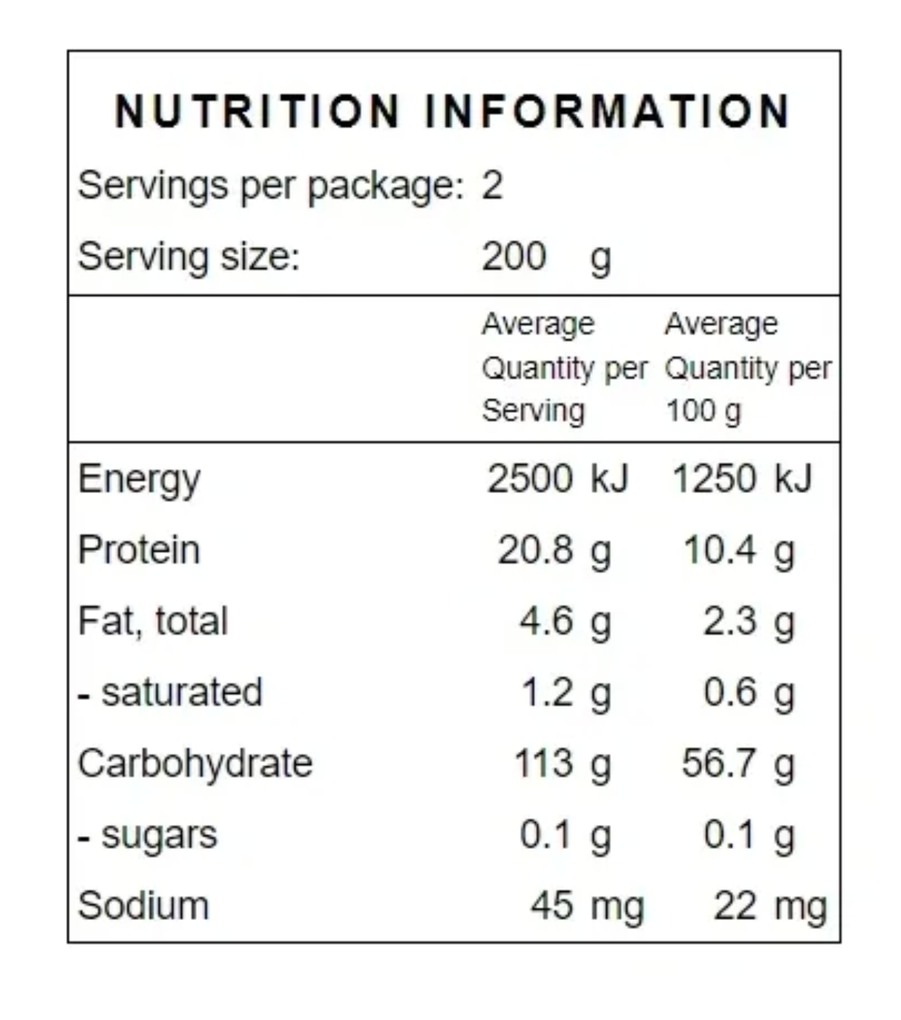 Egg Fettuccine 400g