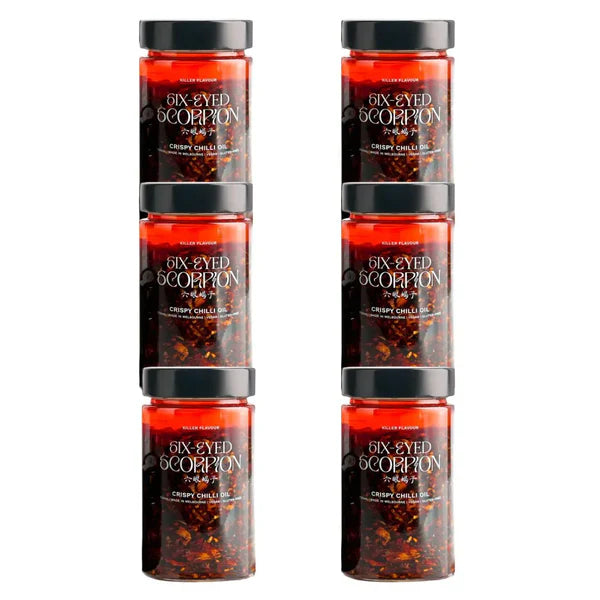 Six-Eyed Scorpion Original Crispy Chilli Oil - XL 720ml 6Pk V GF