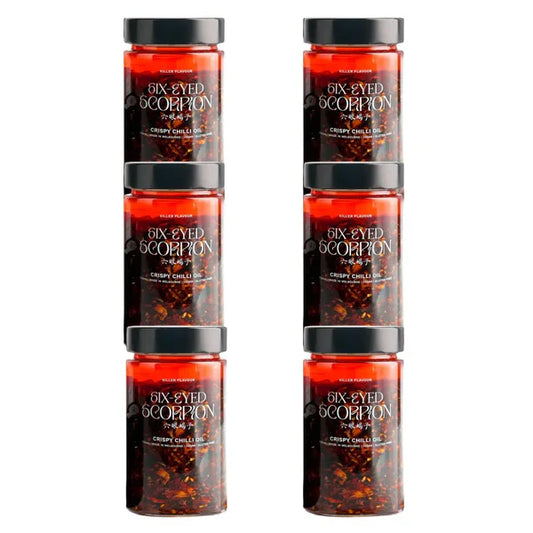Six-Eyed Scorpion Original Crispy Chilli Oil - XL 720ml 6Pk V GF