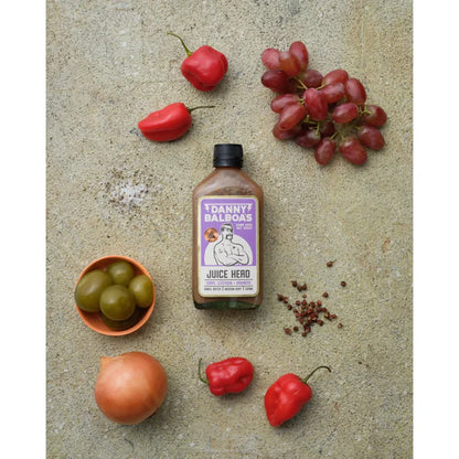 Danny Balboa Sauce | Juice Head Roasted Red Grape, Szechuan & Habanero Hot Sauce 200ml | Petitstresors